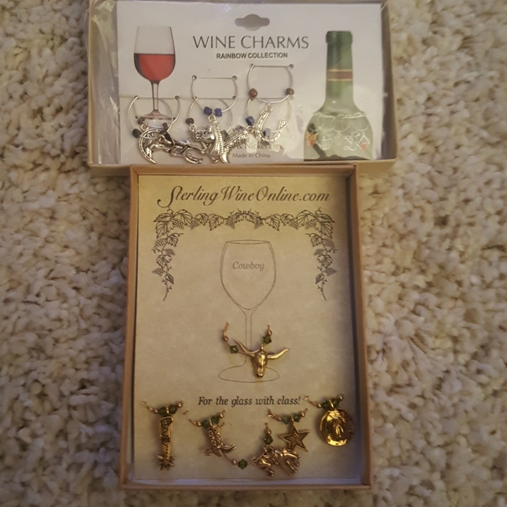 Western Wine Charms
